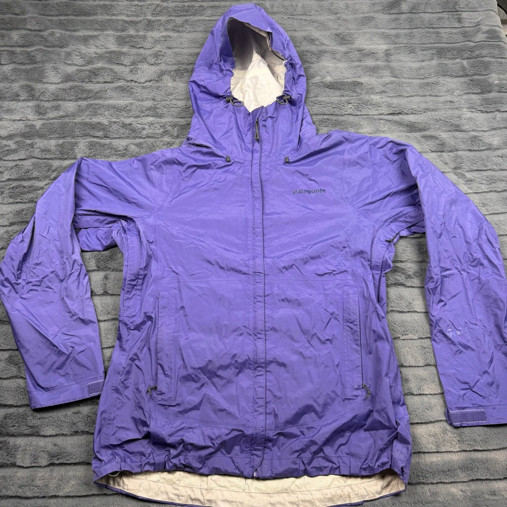 Patagonia Torrentshell Rain Jacket Womens Medium Purple H2No Waterproof Hooded